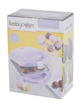 Babycakes Mini Cake Pop Maker Purple Recipes New in Box